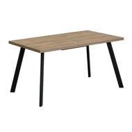 Стол "БРИК" 120, ламинированный ДСП  дуб канзас/опоры черный металл